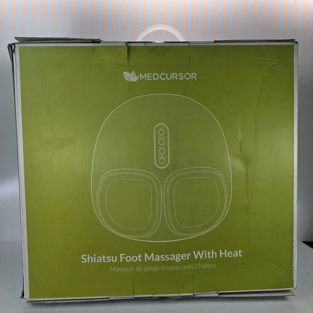 Medcursor Shiatsu Foot‎ Massager With Heat MDFM400 Black Electric Deep Kneading